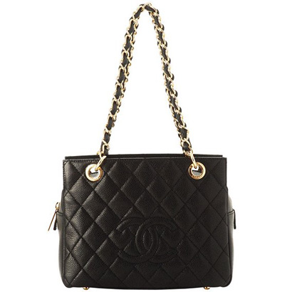 Best Chanel Caviar Skin Shoulder Bags 58004 Noir On Sale